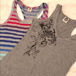 Two roxy tank tops